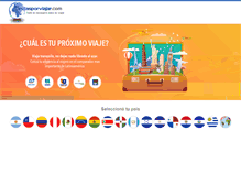 Tablet Screenshot of estasporviajar.com